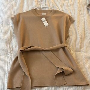 Elegant Tan Women's Sweater Top